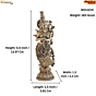 Brass Radha Rani Idol for Home Temple | Radha Brass Murti for Puja, Spiritual Decor & Gift BH11210