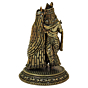 Brass Radha Krishna Idol for Home Temple | Radha Krishna Brass Murti for Puja, Vastu & Spiritual Decor BH11211