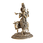 Brass Krishna with Cow KBH11214