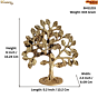 Brass Kalpavriksha Tree Idol | Divine Wish Fulfilling Tree Showpiece for Home Decor BH11215