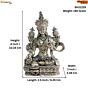 Brass Tara Devi Idol for Home & Pooja Room | Decorative Maa Tara Murti for Temple Decor BH11229