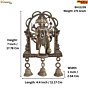 Brass Panchmukhi Hanuman Wall Hanging Bell KBH11239