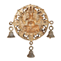 Brass Ganesha Wall Hanging Bell KBH11242