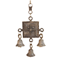 Brass Swastika Wall Hanging Bell KBH11246