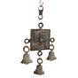 Brass Swastika Wall Hanging Bell KBH11246