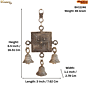 Brass Swastika Wall Hanging Bell KBH11246
