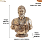 Brass Shivaji Maharaja Statue KBH11249