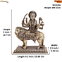 Brass Durga Maa with Lion 5 Inch KBH11256