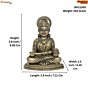 Brass Goddess Annapurna Idol for Home Temple | Annapurna Mata Brass Statue for Pooja Room, Kitchen Temple & Spiritual Decor BH11260