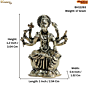 Brass Varahi Idol Small Goddess Varahi Murti for Home Temple & Spiritual Decor BH11263