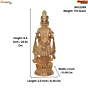 Brass Purshottam Maharaj Idol for Home Temple BH11269
