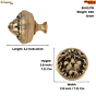 Brass Lion Door Handle KBH11276
