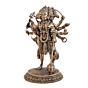 Brass Panchmukhi Hanuman Idol Statue Hindu God Hanuman Murti for Home Temple, Office, Puja Room & Vastu Decor BH11282