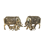 Brass Cow & Calf Statue KBH11288