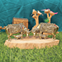 Brass Cow & Calf Statue KBH11288