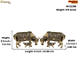 Brass Cow & Calf Statue KBH11288