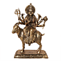 Decorative Brass Meldi Maa Statue for Mandir, Navratri & Spiritual Decor BH11294