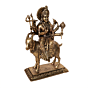Decorative Brass Meldi Maa Statue for Mandir, Navratri & Spiritual Decor BH11294