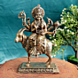Decorative Brass Meldi Maa Statue for Mandir, Navratri & Spiritual Decor BH11294