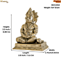 Brass Hanuman Idol KBH11304