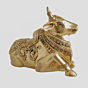 Brass Nandi Statue 9 Inch KBH11306