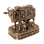 Brass Cow with Calf Statue for Home Temple & Vastu BH11347