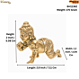 Laddu Gopal Brass Murti for Home Temple, Puja Room & Janmashtami Decor BH11362