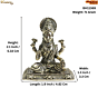 Brass Lakshmi Idol Small Maa Lakshmi Murti for Home Temple & Pooja Decor BH11369