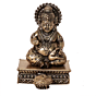 Small Brass Kuber Statue for Home Temple, Office Desk & Pooja Decoration BH11370