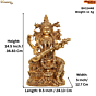 Brass Saraswati Devi Statue KBH11448