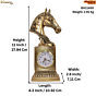 Brass Horse Design Clock 11 inch KBH11450