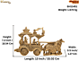 Brass Arjun Shri Krishna Rath  KBH11451