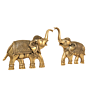 Brass Elephant Pair Wall Hanging 8 inch KBH11453