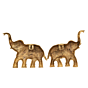 Brass Elephant Pair Wall Hanging 8 inch KBH11453