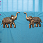 Brass Elephant Pair Wall Hanging 8 inch KBH11453