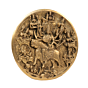 Brass NavaDurga Wall Hanging Plate KBH11454
