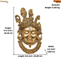Brass Shrinathji Wall Hanging KBH11457