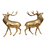 Brass Deer Pair Statue 9 inch KBH11460