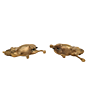 Brass Deer Pair Statue 9 inch KBH11460