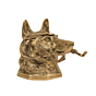 Brass Dog Ink Pot 4 inch KBH11463