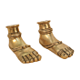 Brass Vishnu Charan paduka KBH11467