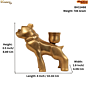 Brass Dog Candle Stand KBH11468