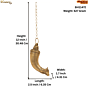 Brass Gomukhi Shringi 12 inch KBH11472
