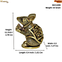 Small Brass Rat Mushak Vahan of Lord Ganesha for Home Temple, Puja & Spiritual Decor BH11499