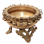 Brass Urli Bowl for Home Decor, Floating Flowers, Diya & Festive Decoration BH11518