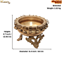 Brass Urli Bowl for Home Decor, Floating Flowers, Diya & Festive Decoration BH11518