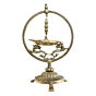 Handmade Brass Diya Height | 10 Inch | KBH11525
