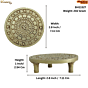 Brass Bajath Round Shape Bajot Paat KBH11527