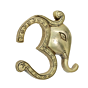 Brass Om Ganesha Hanging 5 Inch KBH11539
