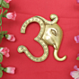 Brass Om Ganesha Hanging 5 Inch KBH11539